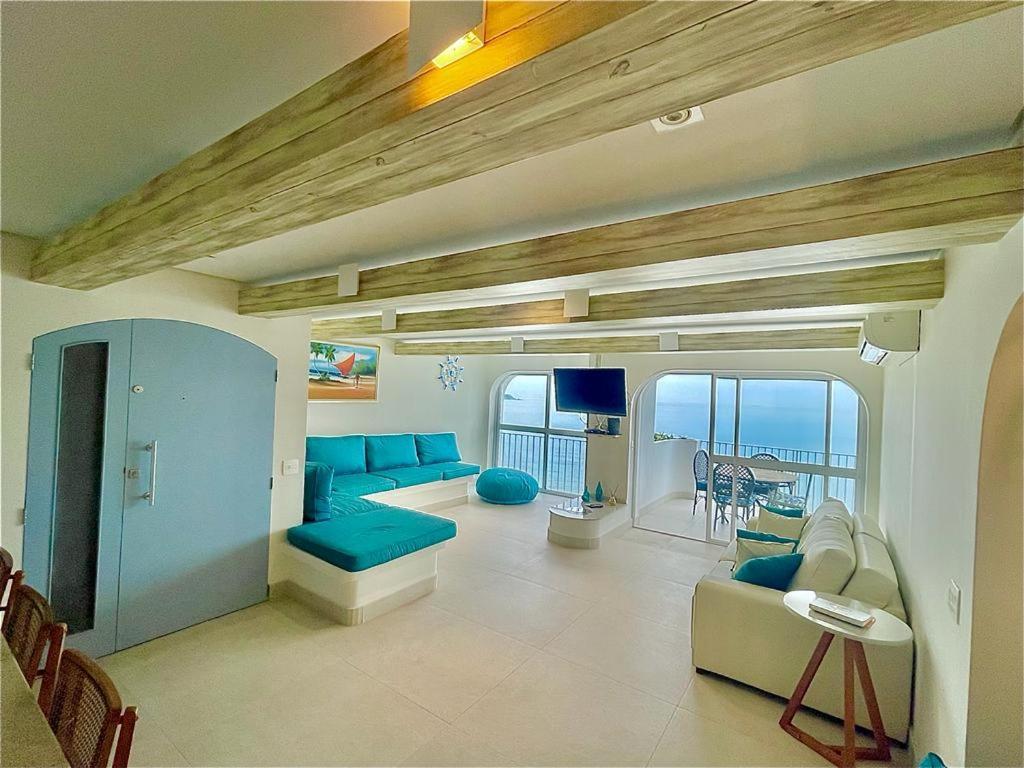 Apartamento Guarujá morro do Maluf de frente ao mar! Exterior foto