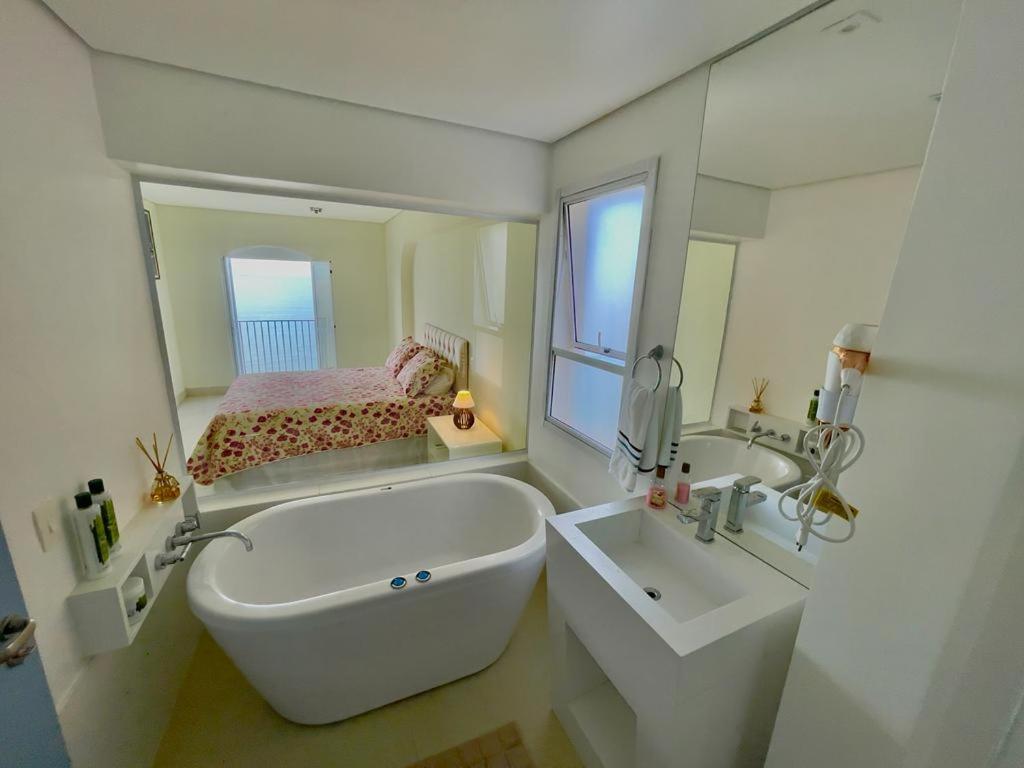 Apartamento Guarujá morro do Maluf de frente ao mar! Exterior foto